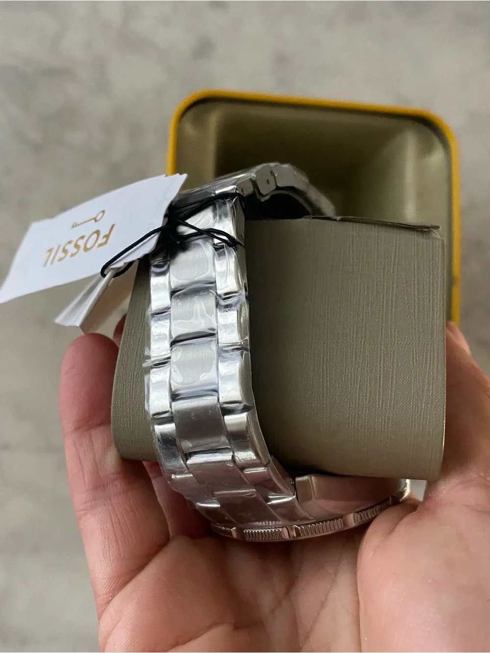 Fossil Dalton BQM2881 Three-Hand Stainless Steel Watch Navy Blue Mens Japan Mvmt